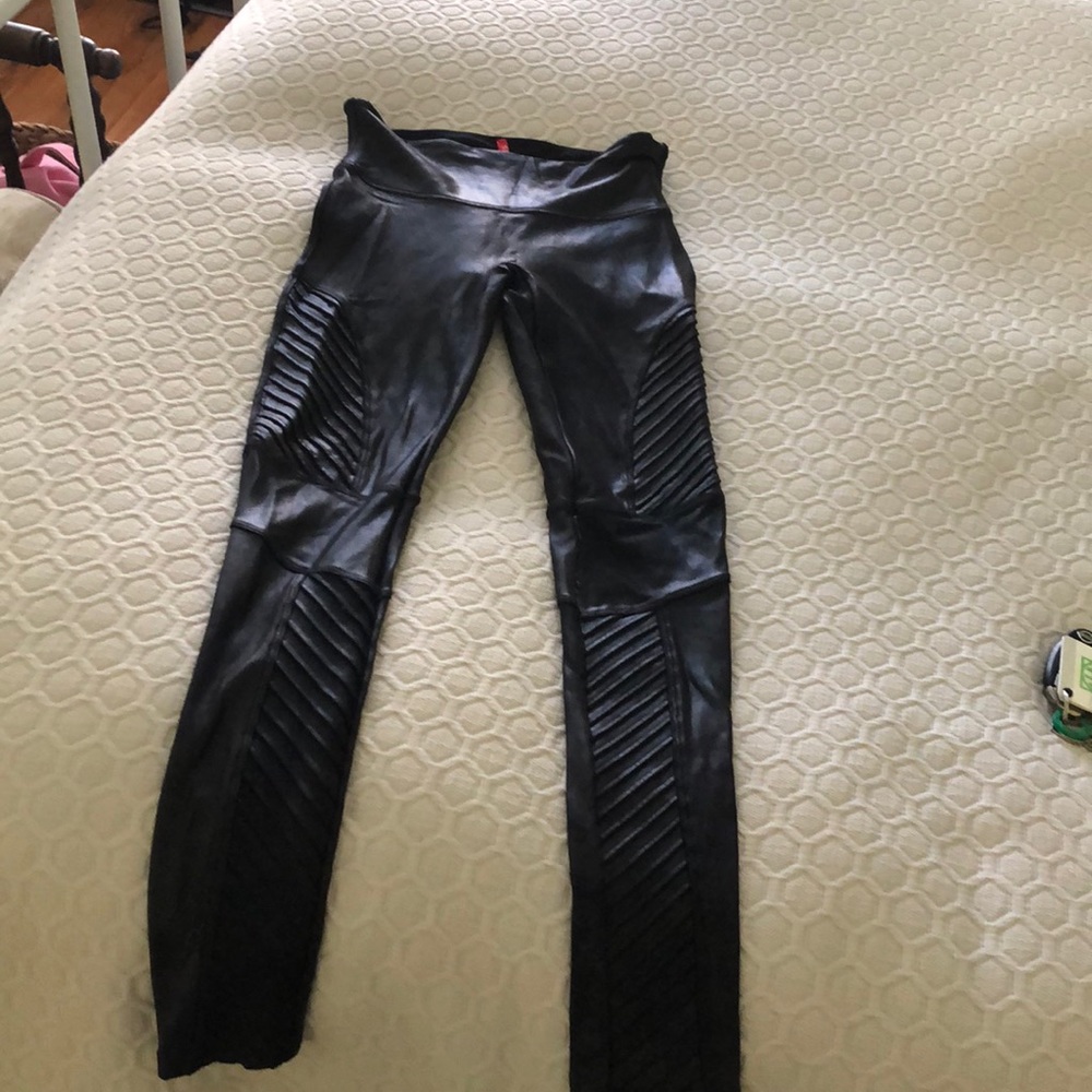Spanx leather leggings